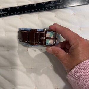 NWT vv Gingham Canvas Club Belt (Boys sz 26)